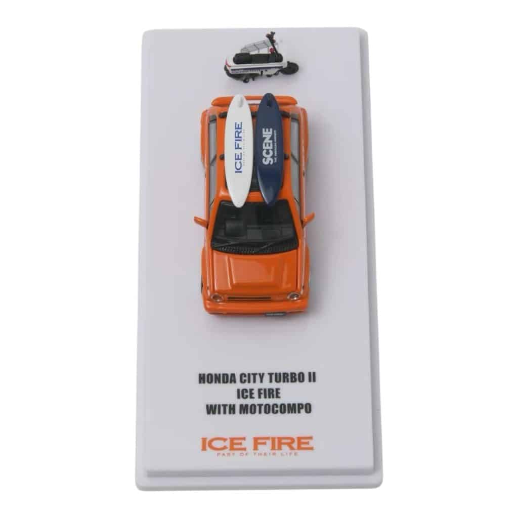 INNO64 x Scene by Ice Fire 1:64 Honda City Turbo II w/ Motocompo Limited Edition Set