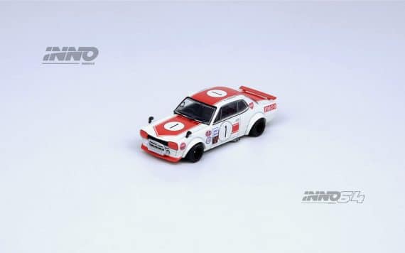 INNO64 1:64 NISSAN SKYLINE 2000 GT-R KPGC10 #1 Takahashi Kunimitsu Fuji Masters 250Km 1971 IN64-KPGC10-FM1971