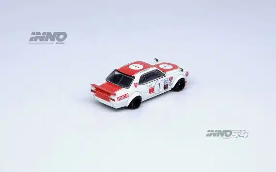 INNO64 1:64 NISSAN SKYLINE 2000 GT-R KPGC10 #1 Takahashi Kunimitsu Fuji Masters 250Km 1971 IN64-KPGC10-FM1971