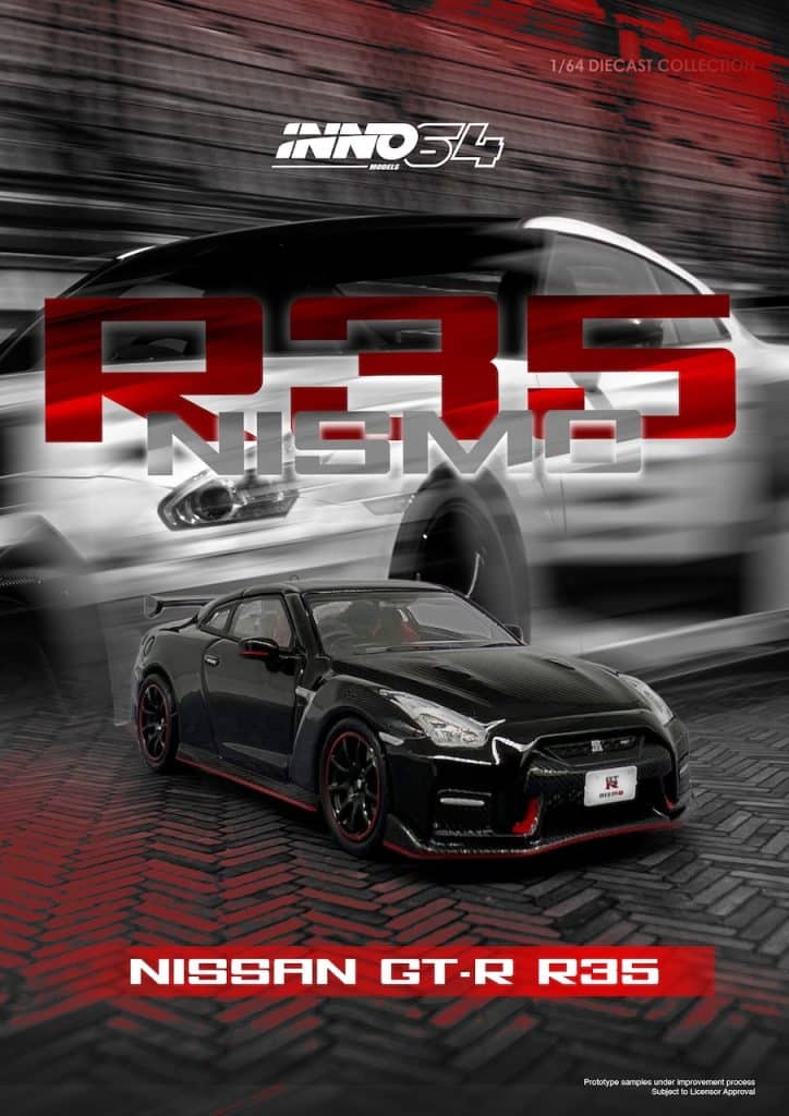 INNO64 1:64 NISSAN GT-R (R35) NISMO Black IN64-KPGC10-FM1971