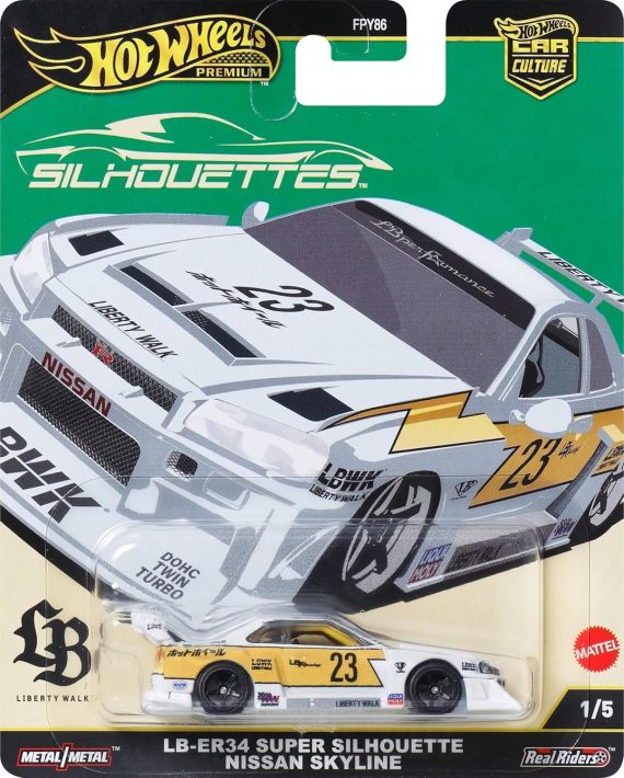 Hot Wheels Premium Car Culture Silhouettes LB-ER34 Super Silhouette Nissan Skyline