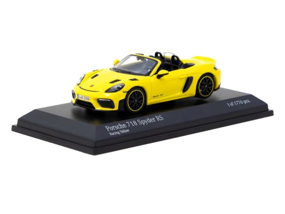 MINICHAMPS X Tarmac Works 1/64 Porsche 718 Spyder RS Limited 1776 Yellow