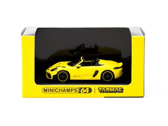 MINICHAMPS X Tarmac Works 1/64 Porsche 718 Spyder RS Limited 1776 Yellow