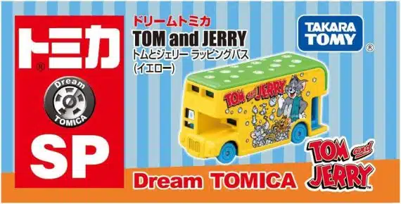 Takara Tomy Tomica Dream Tomica SP Tom and Jerry Wrapping Bus (Yellow)