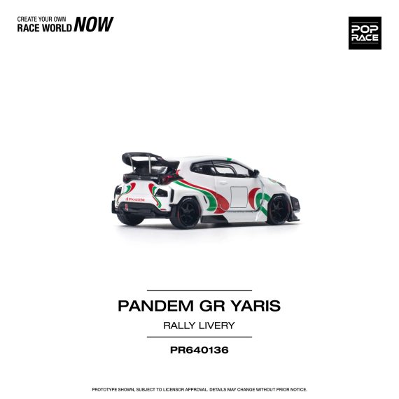 POPRACE 1:64 Pandem GR Yaris PR640136