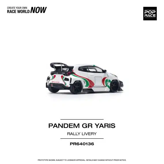 POPRACE 1:64 Pandem GR Yaris PR640136