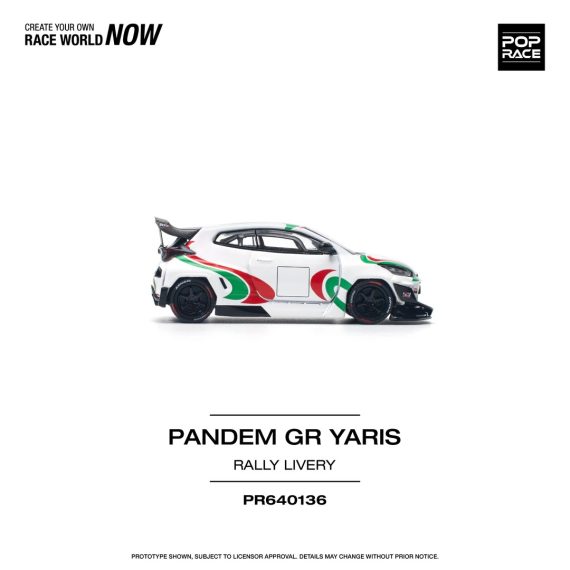 POPRACE 1:64 Pandem GR Yaris PR640136