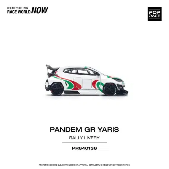 POPRACE 1:64 Pandem GR Yaris PR640136
