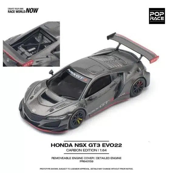 POPRACE 1:64 Honda NSX GT3 EVO22 PR640159