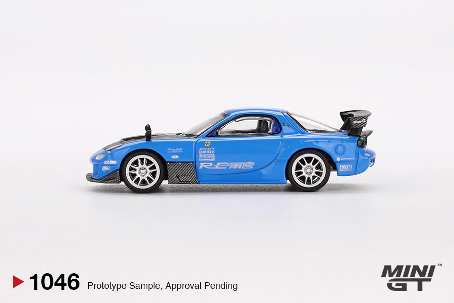 MINI GT No.1046 Mazda RX-7 RE-Amemiya 20B NA 3ROTOR-7 “Ama-san Go” MGT01046