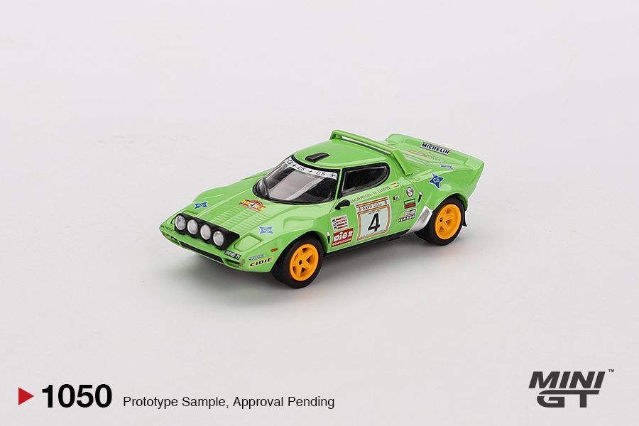 MINI GT No.1050 Lancia Stratos HF #4 1979 Spanish Rally Champion MGT01050