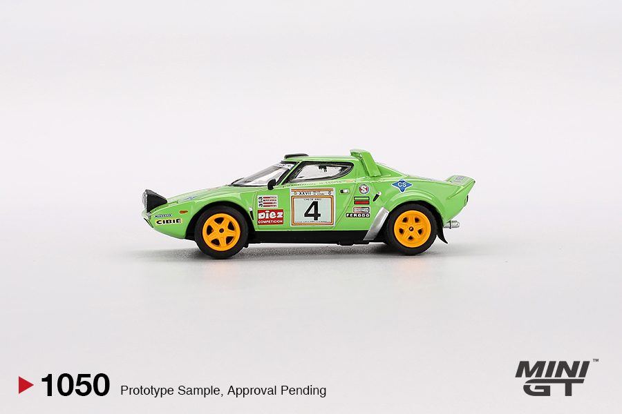 MINI GT No.1050 Lancia Stratos HF #4 1979 Spanish Rally Champion MGT01050