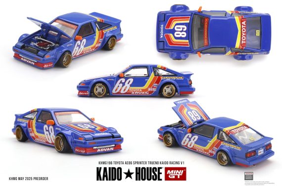 MINI GT No.196 Kaido House Toyota AE86 Sprinter Trueno Kaido Racing V1 KHMG196