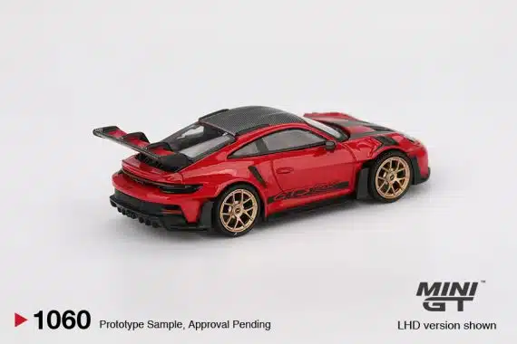 MINI GT No.1060 Porsche 911 (992) GT3 RS Weissach Package Guards Red MGT01060