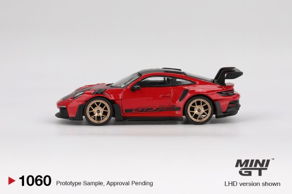 MINI GT No.1060 Porsche 911 (992) GT3 RS Weissach Package Guards Red MGT01060