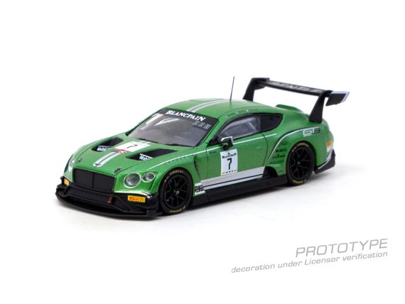 Tarmac Works 1:64 HOBBY64 Bentley Continental GT3 Blancpain GT Series 2018 Testing Livery T64-030-18BGT7