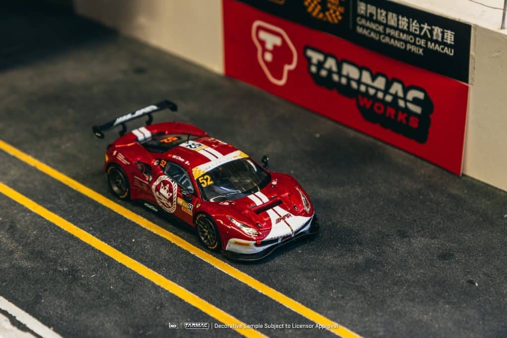 Tarmac Works 1:64 HOBBY64 Ferrari 488 GT3 Macau GT Cup - FIA GT World Cup 2023 Harmony Racing Chen Weian T64-072-23MGP52
