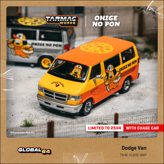 Tarmac Works 1:64 GLOBAL64 Dodge Van OHIGE no PON T64G-TL032-ONP