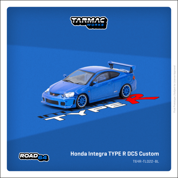 Tarmac Works 1:64 ROAD64 Honda Integra TYPE R DC5 Custom Blue Metallic T64R-TL022-BL