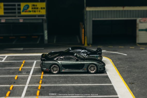 Tarmac Works 1:64 GLOBAL64 Mazda RX-7 VeilSide Fortune7 Grey metallic / Black T64G-075-GY