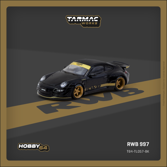 Tarmac Works 1:64 HOBBY64 RWB 997 Black T64-TL057-B