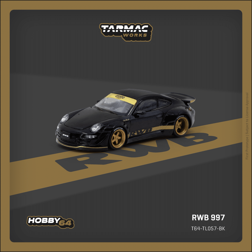 Tarmac Works 1:64 HOBBY64 RWB 997 Black T64-TL057-B