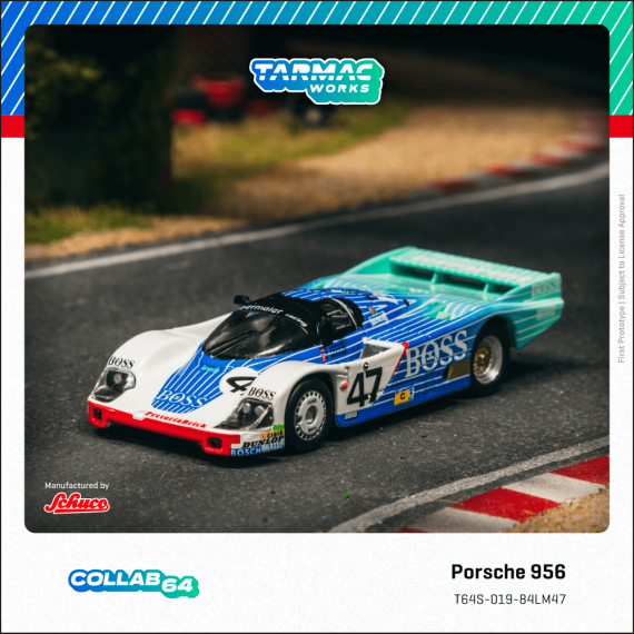 Tarmac Works 1:64 GLOBAL64 Porsche 956 Le Mans 1984 #47 T64S-019-84LM47