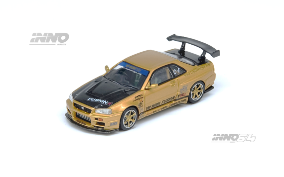 INNO64 1:64 TOP SECRET R34 GT-R Gold IN64-R34TS-GOLD