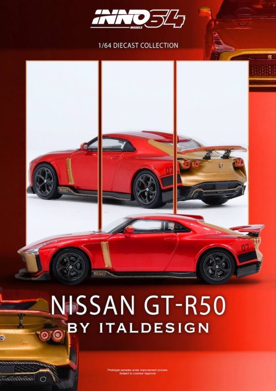 INNO64 1:64 R50 GT-R By Italsedign IN64-R50-RED