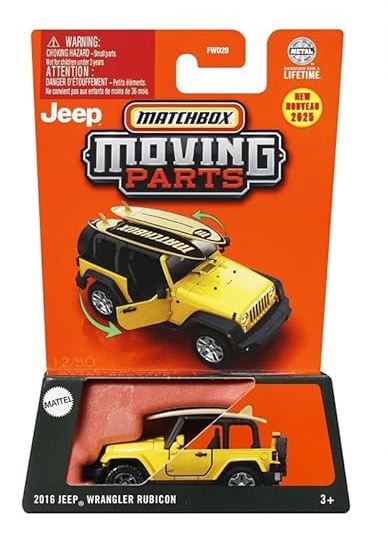Matchbox 1/64 Moving Parts 2016 Jeep Wrangler Rubicon