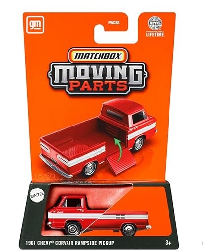 Matchbox 1/64 Moving Parts 1961 Chevy Corvair Rampside Pickup