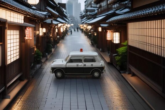 TINY Mini Cooper Nippon Patrol Car ATCJP64021