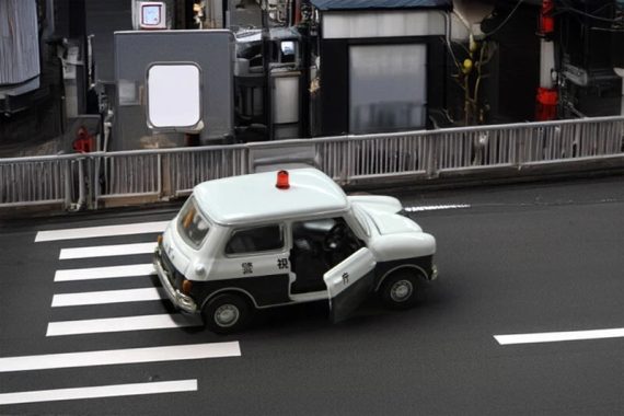 TINY Mini Cooper Nippon Patrol Car ATCJP64021