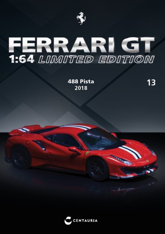 Tarmac Works 1:64 CENTAURIA x IXO COLLECTIONS FERRARI 488 PISTA 2018 IXC.FSD.FE.013-E