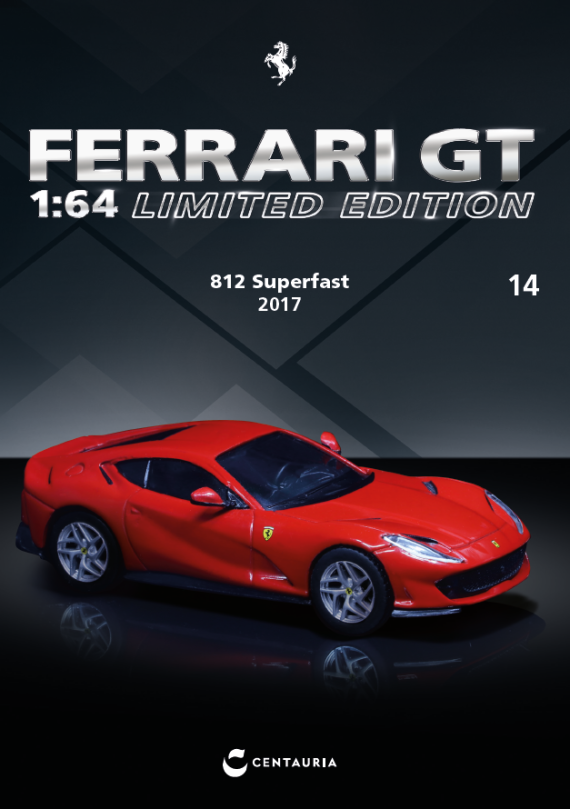 Tarmac Works 1:64 CENTAURIA x IXO COLLECTIONS FERRARI 812 SUPERFAST 2017 IXC.FSD.FE.014-E