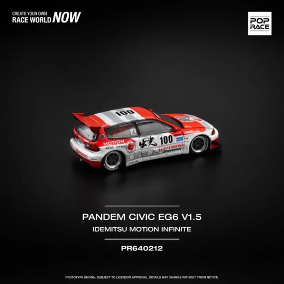 POPRACE 1:64 Pandem Civic EG6 PR640212