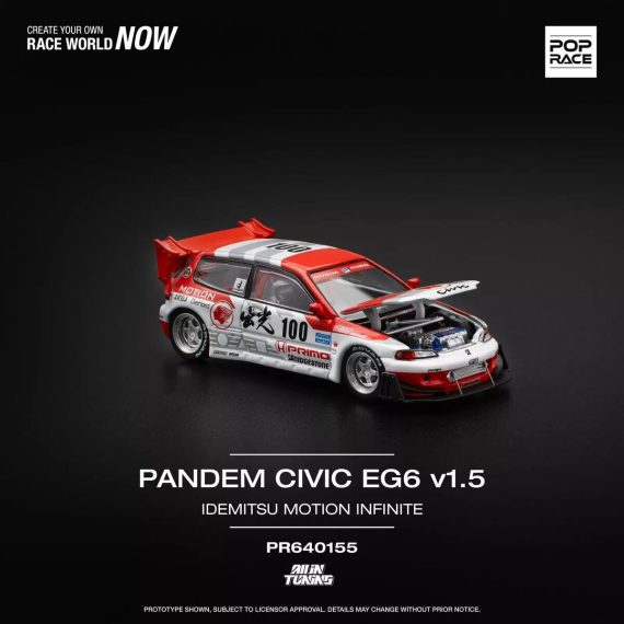 POPRACE 1:64 Pandem Civic EG6 PR640212