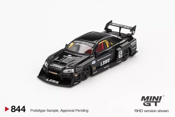 MINI GT No.844 Nissan LB-ER34 Super Silhouette SKYLINE Black / Blister Packaging MGT00844