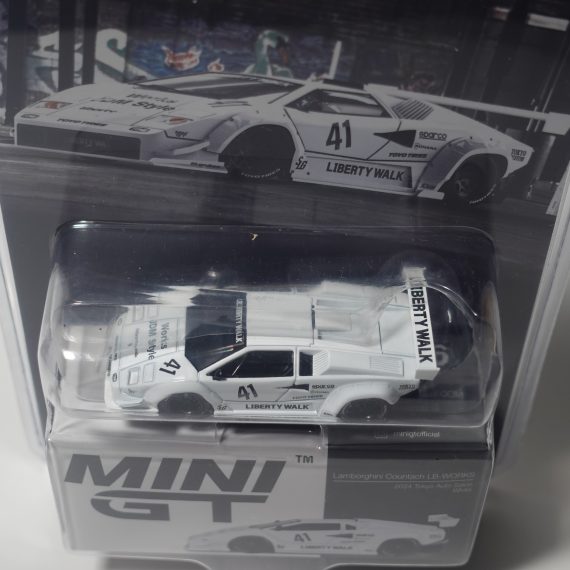 MINI GT No.966 Lamborghini Countach LB-WORKS White 2024 Tokyo Auto Salon / Blister Packaging MGT00966-BL