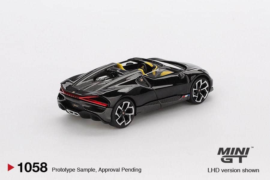 MINI GT No.1058 Bugatti W16 Mistral Black MGT01058