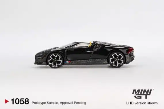 MINI GT No.1058 Bugatti W16 Mistral Black MGT01058