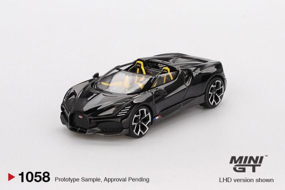 MINI GT No.1058 Bugatti W16 Mistral Black MGT01058
