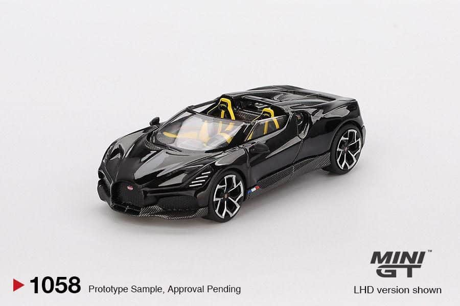 MINI GT No.1058 Bugatti W16 Mistral Black MGT01058