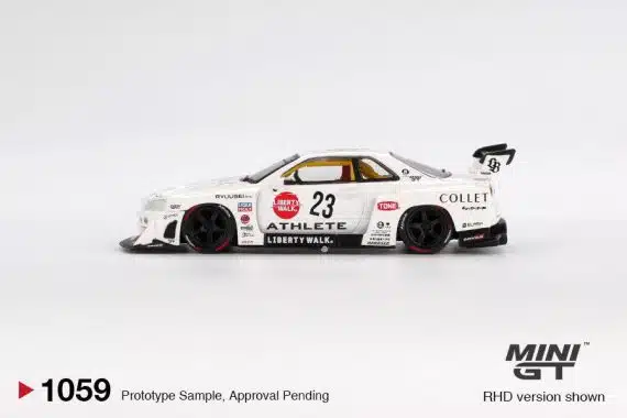 MINI GT No.1059 Nissan LB-ER34 Super Silhouette ATHLETE/COLLET MGT01059
