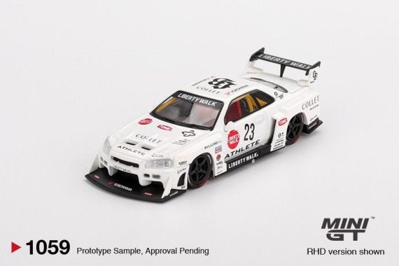 MINI GT No.1059 Nissan LB-ER34 Super Silhouette ATHLETE/COLLET MGT01059
