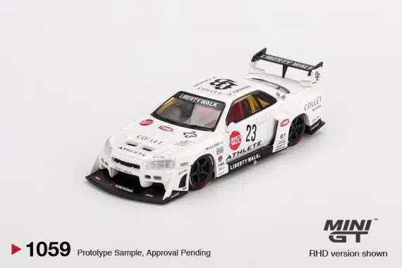 MINI GT No.1059 Nissan LB-ER34 Super Silhouette ATHLETE/COLLET MGT01059