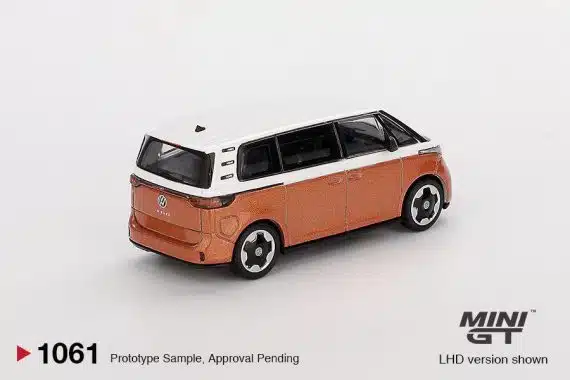 MINI GT No.1061 Volkswagen ID.Buzz Candy White / Energetic Orange MGT01061