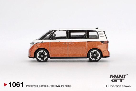 MINI GT No.1061 Volkswagen ID.Buzz Candy White / Energetic Orange MGT01061