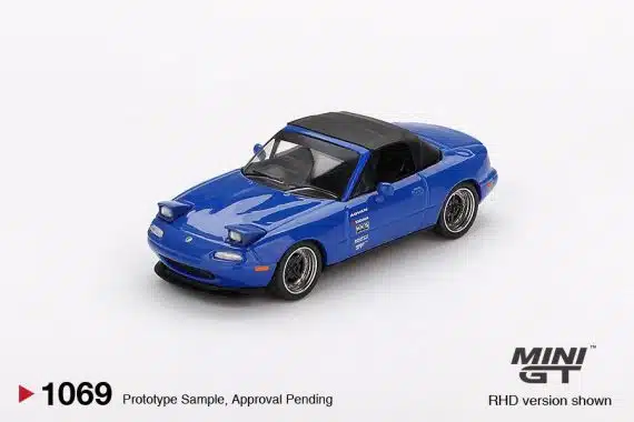 MINI GT No.1069 Mazda Miata MX-5 (NA) Tuned Version Dark Blue MGT01069