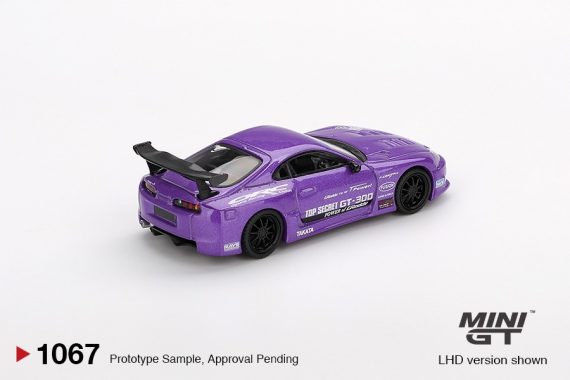 MINI GT No.1067 Toyota Supra (A80) Top Secret GT-300 Top Secret Purple /Blister packaging MGT01067-BL